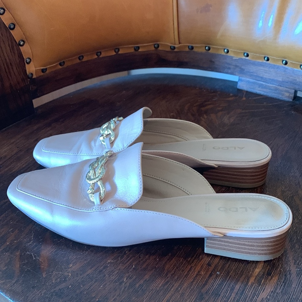 Aldo Leather Slip-On Mules/Shoes - Picture 4 of 7
